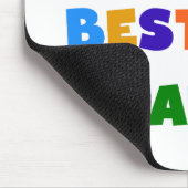 Tapis De Souris Bright Colours World's Best Papa Tshirts and Gifts (Coin)