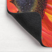 Tapis De Souris Bright Orange Sunflower Mousepad (Coin)