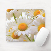 Tapis De Souris Bright Summer Daisies Fleurs Photo (Avec souris)