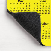 Tapis De Souris Bright Yellow and Black 2026 Calendar (Coin)