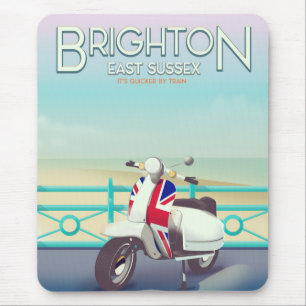 Tapis De Souris Brighton Union Vintage jack scooter de voyage