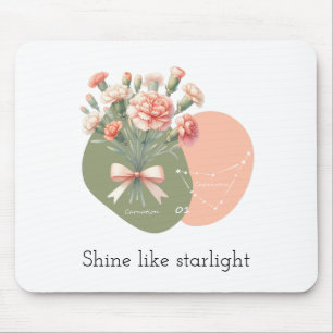 Tapis De Souris Brille Comme Starlight texte PinkCarnation Caprico