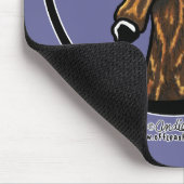 Tapis De Souris Brindle foncé Greyhound IAAM (Coin)