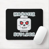 Tapis De Souris Briques de construction Halloween Crâne de constru (Avec souris)