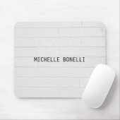 Tapis De Souris Briques murales grises Conception Plaque lisible M (Avec souris)