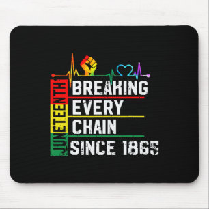 Tapis De Souris Brise chaque chaîne depuis 1865 Junzeenth Histoire