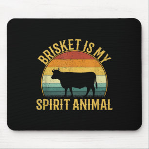 Tapis De Souris Brisket Est Mon Esprit Animal, Viande Drôle Barbec