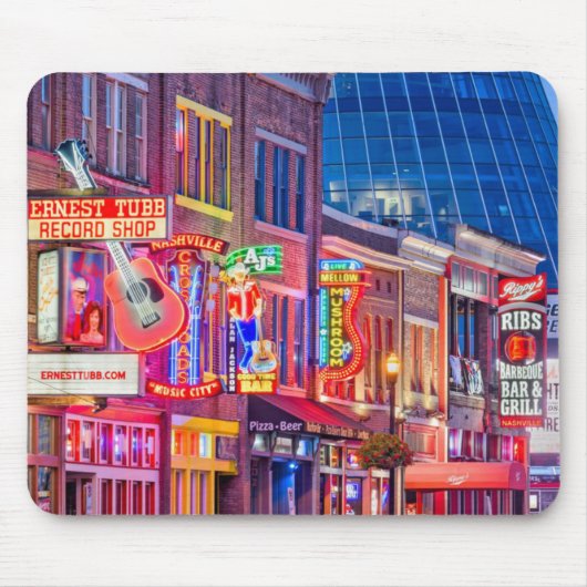 Tapis De Souris Broadway Downtown Nashville Tennessee (Devant)