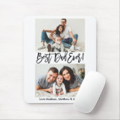 Tapis De Souris Brochure moderne Script Best Papa Ever 2 Photo (Avec souris)
