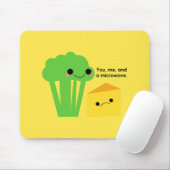 Tapis De Souris Brocoli et Fromage (Avec souris)
