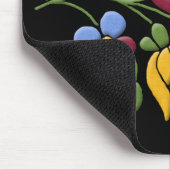 Tapis De Souris Broderie de Kalocsa - noir hongrois BG d'art (Coin)