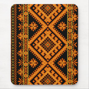 Tapis de souris Broderie ukrainienne croisée Orang