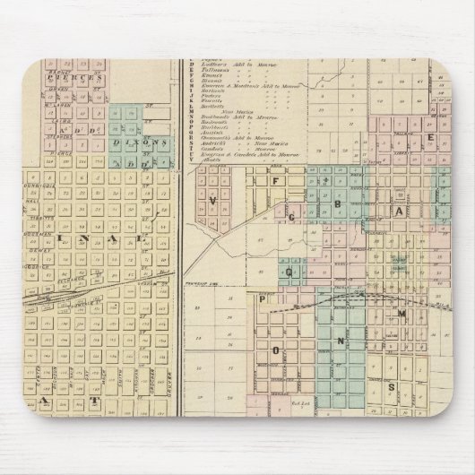 Tapis De Souris Brodhead et Village de Monroe, Green Co (Devant)