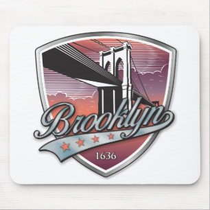 Tapis De Souris Brooklyn Design Silver