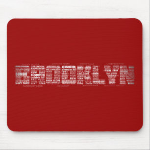 Tapis De Souris Brooklyn New York City Word Art