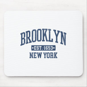Tapis De Souris Brooklyn New York Ny Design sportif Vintage