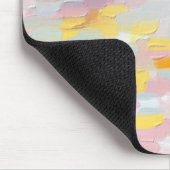 Tapis De Souris Brosse à huile rose. Abstrait moderne mignon (Coin)