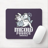 Tapis De Souris Brosse à lait - Chats à couchage mignon (Avec souris)