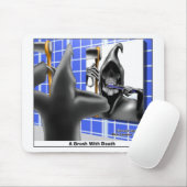 Tapis De Souris Brosse Avec La Mort Drôle Drôle Halloween Dons De (Avec souris)