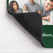 Tapis De Souris Brosse moderne Script 3 Photos Meilleur Papa Jamai (Coin)