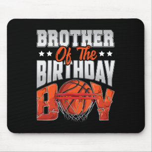Tapis De Souris Brother Bysketbyll Birthday Boy Family Byller B-da