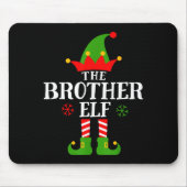 Tapis De Souris Brother Elf Funny Matching Family Group Christmas (Devant)