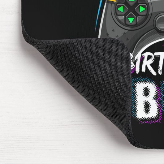 Tapis De Souris Brother Of The Birthday Boy Matching Video Game Bi (Coin)