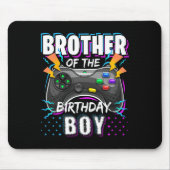 Tapis De Souris Brother Of The Birthday Boy Matching Video Game Bi (Devant)