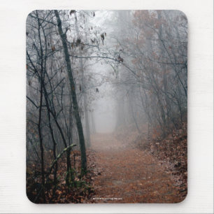 Tapis De Souris Brouillard d'hiver - Pas de fin en vue sur les cad