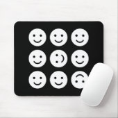Tapis De Souris Brouillard - Noir et blanc (Avec souris)