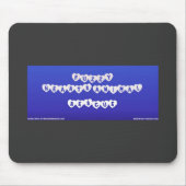 Tapis de souris brouillé de coeurs (Devant)