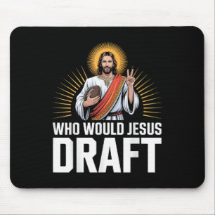 Tapis De Souris Brouillon Ligue de football Humour chrétien Gridir