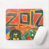 Tapis De Souris brouillon noir 2012 (Avec souris)