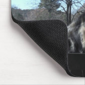 Tapis De Souris Brown &blanc, Cheval Peint, ciel bleu vif (Coin)