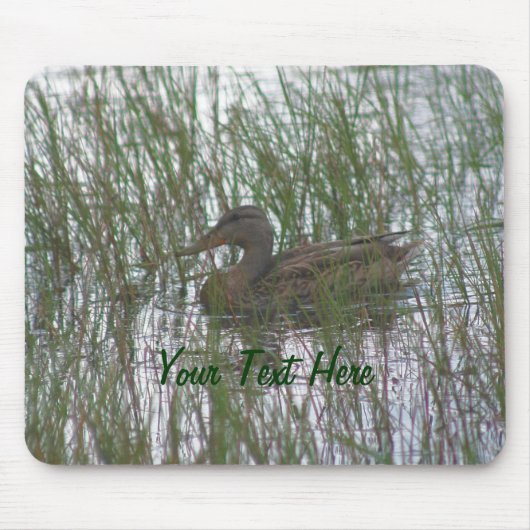 Tapis De Souris Brown Canard Nature Photographie Mousepad (Devant)