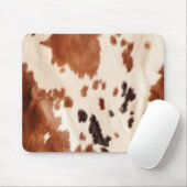 Tapis De Souris Brown Cream Southwest Cowhide (Avec souris)