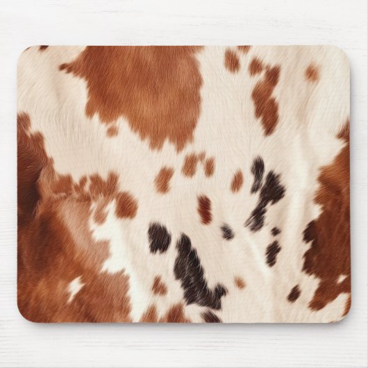 Tapis De Souris Brown Cream Southwest Cowhide (Devant)