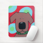 Tapis de souris Brown de chien (Avec souris)