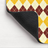 Tapis De Souris Brown - Motif écossais jaune Tartan (Coin)