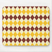 Tapis De Souris Brown - Motif écossais jaune Tartan (Devant)