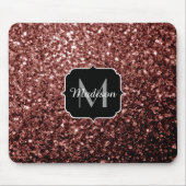 Tapis De Souris Brown Rouge faux Parties scintillant scintille Mon (Devant)