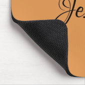 Tapis De Souris Brown simple nom de script simple (Coin)