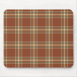 Tapis De Souris Brown Tartan Mousepad