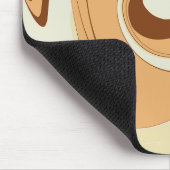 Tapis De Souris Brown tortille de café (Coin)