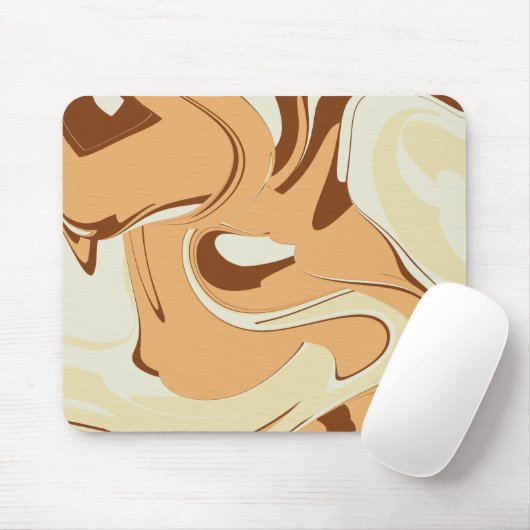 Tapis De Souris Brown tortille de café (Avec souris)