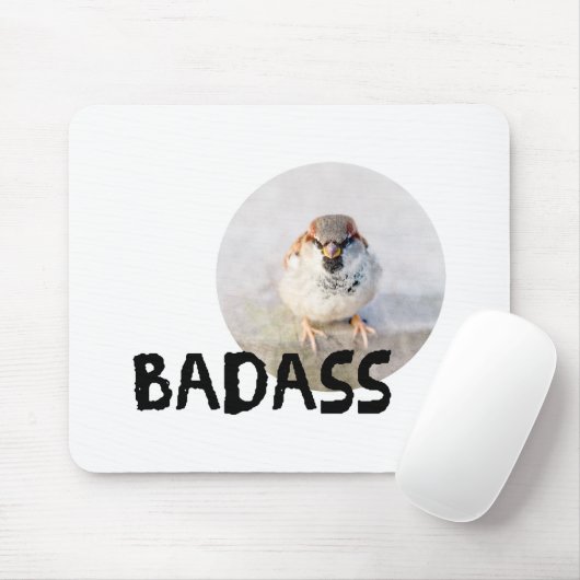 Tapis De Souris Bruant - Badass (Avec souris)