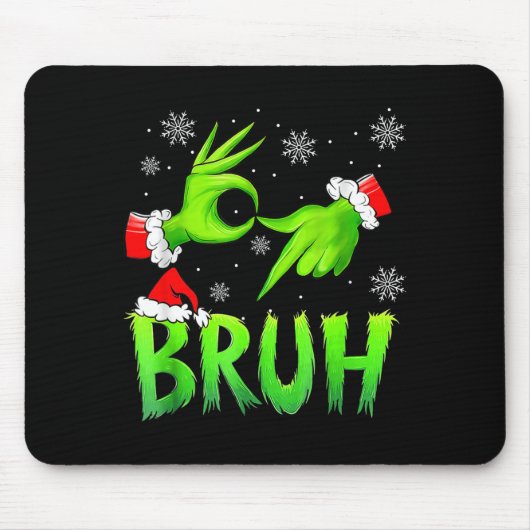 Tapis De Souris Bruh 67 Six Seven 6 7 Meme Christmas Funny Gen Alp (Devant)
