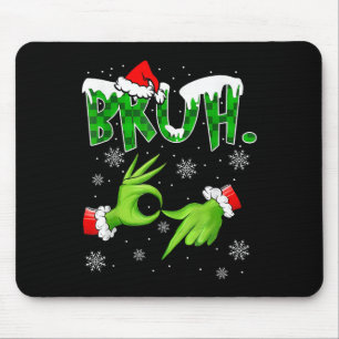 Tapis De Souris Bruh 67 Six Seven 6 7 Mème de Noël Drôle Gen Alp