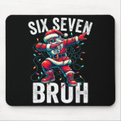 Tapis De Souris Bruh 67 Six Seven Santa Dabbing Christmas Meme Boy (Devant)