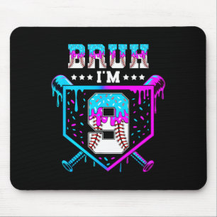 Tapis De Souris Bruh 9e anniversaire garçon baseball glace goutte